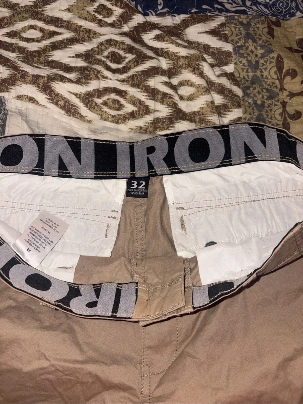 Amazon Men’s Tan Cargo Shorts with Side Pockets